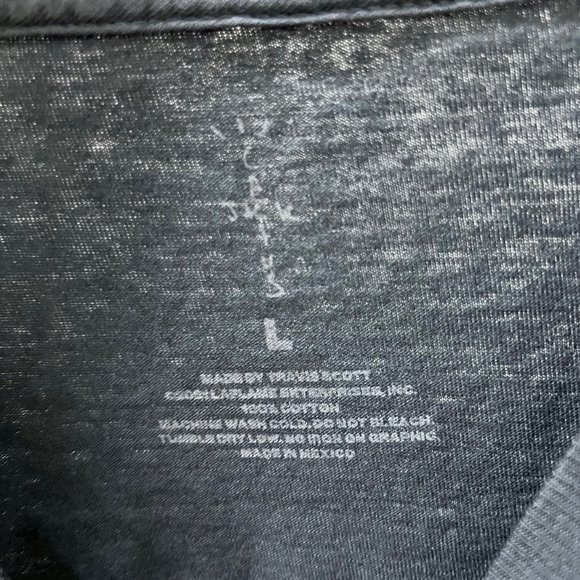 Cactus Jack X KAWS X Fragment Exclusive Logo Long Sleeve Tshirt - Black - Picture 5 of 5